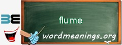 WordMeaning blackboard for flume